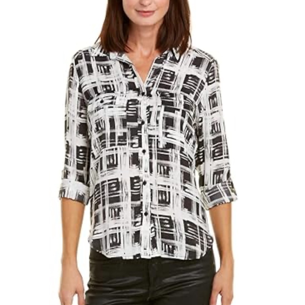Tart carol blouse black & white xs
